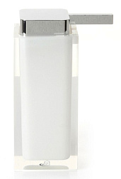 Дозатор Rainbow 210мл, с плоской пластиковой помпой, цвет белый, Gedy RA80(02) Gedy
