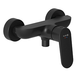Настенный смеситель без излива X1 матовый, чёрный цвет, без лейки, Kludi 328313975 Kludi