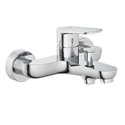 Настенный смеситель X1 неповоротный излив, с выходом на душ (без лейки), Kludi 326910575 Kludi