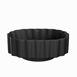 Накладная раковина Artbasin 53х38х19,5 см, Conchiglia, черный, матовое покрытие, санфарфор, Kerama Marazzi CC.wb.50\BLK.M Kerama Marazzi