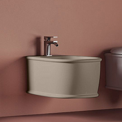 Биде Atelier 37,5х52,5 см, цвет brown matera, подвесное, без крышки, Artceram ATB001 41; 00 Artceram
