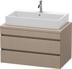 Модуль под раковину DuraStyle 90х54,8х51,2 см, без консоли, 2 ящика, лён, Duravit DS531807575 Duravit