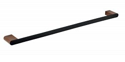 Горизонтальный полотенцедержатель Galla 60 см, нержавеющая сталь, цвет черный, Bemeta 108104040 Bemeta