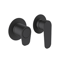 Встраиваемый в стену смеситель без излива Alexia 2 функции, чёрный цвет, Ramon Soler 361512HSNM Ramon Soler