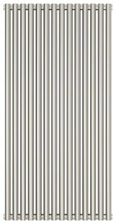 Отопительный дизайн-радиатор Эстет 63х120 см, 14 секций, сатин, двухрядный коаксиальный, Сунержа 071-0332-1214 Сунержа