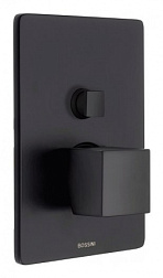 Лицевая часть встраиваемого смесителя Cube 2 функции, чёрный цвет, Bossini Z00063.073 Bossini