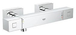 Настенный смеситель без излива Grohtherm Cube 1 функция, без лейки, термостат, Grohe 34488000 Grohe