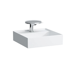 Подвесная раковина Kartell by laufen 46х46х12 см, без отверстия перелива, без отверстия для смесителя, с покрытием lcc, SaphirKeramik, Laufen 8.1533.1.400.112.1 Laufen