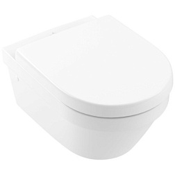 Подвесной унитаз Architectura 37х53 см, безободковый, с сиденьем, Villeroy&Boch 4694HRR1 Villeroy&Boch