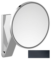 Настенное косметическое зеркало для ванной iLook_move управления через выключатель в помещении, 1 цвет, цвет черный, с подсветкой, Keuco 17612139003 Keuco