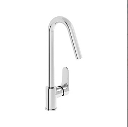 Смеситель для кухни Root Round поворотный излив, Vitra A42742EXP Vitra