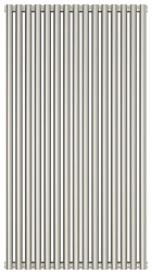 Отопительный дизайн-радиатор Эстет 67,5х120 см, 15 секций, двухрядный коаксиальный, Сунержа 00-0332-1215 Сунержа