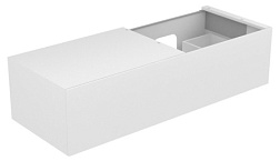 Модуль под раковину Edition 11 140х53,5х35 см, белый глянцевый, со столешницей 70 см слева, система push-to-open, Keuco 31166300000 Keuco