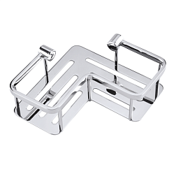 Подвесной контейнер для ванны Cytro с бортиком, 24 см, хром, угловой монтаж, Bemeta 146208102 Bemeta