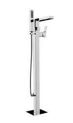 Напольный смеситель Aki неповоротный излив, с лейкой, Bossini Z00771.030 Bossini