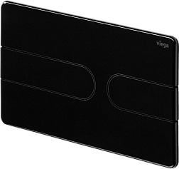 Клавиша смыва Visign for Style VfS23, черная, пластик, механическая, Viega 773175 Viega