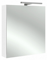 Зеркало Odeon Up 60х65 см, белое, левостороннее, с 2 стеклянными полочками, с подсветкой, Jacob Delafon EB1362G-N18 Jacob Delafon