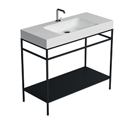 Консоль для раковины Cento 100х44х110 см, черный матовый, Kerasan 924431 Kerasan