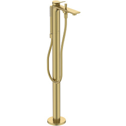 Напольный смеситель Conca неповоротный излив, золото шлифованное, с лейкой, Ideal Standard BD460A2 Ideal Standard