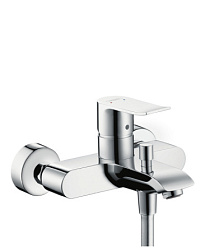 Настенный смеситель Metris неповоротный излив, с выходом на душ (без лейки), Hansgrohe 31480000 Hansgrohe