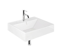 Подвесная раковина Resa 61х50,5х12 см, санфарфор, с отв. под смеситель, Kludi 59WW6143 Kludi