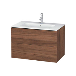 Модуль под раковину L-Cube 82х48,1х55 см, орех натуральный, система push-to-open, Duravit LC624107979 Duravit