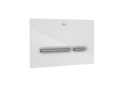 Клавиша смыва PL5 кнопки хром матовый, для инсталляции One, пластик, механическая, белая, Roca 890199005 Roca