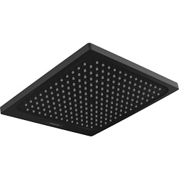 Лейка верхнего душа Crometta E матовый, 24 см, square, чёрный цвет, без держателя, Hansgrohe 26726670 Hansgrohe