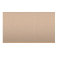 Клавиша смыва Sigma70 красное, матовая, с легкоочищаемым покрытием, сталь, механическая, золото, Geberit 115.622.QB.1 Geberit