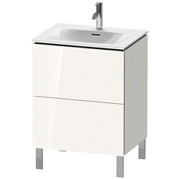 Модуль под раковину L-Cube 62х48,1х70,4 см, белый глянцевый, система push-to-open, Duravit LC659502222 Duravit
