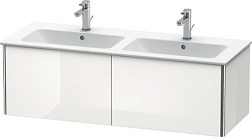 Модуль под раковину XSquare 128х47,8х40 см, белый глянцевый, система push-to-open, Duravit XS407502222 Duravit