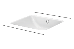 Встраиваемая снизу раковина BetteOne 43,4х41,6 см, сталь, Bette A135-000 Bette