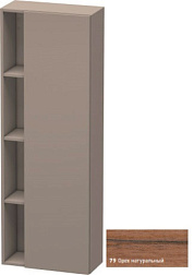 Шкаф-колонна DuraStyle 50х24х140 см, корпус-базальт матовый, фронт-орех натуральный, правый, подвесной монтаж, Duravit DS1238R7943 Duravit