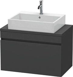Модуль под раковину DuraStyle 80х47,8х51,2 см, без консоли, графит матовый, Duravit DS530204949 Duravit