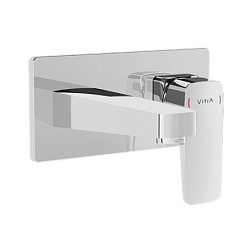 Встраиваемый в стену смеситель для раковины Root Square длина излива 17см, Vitra A42738EXP Vitra