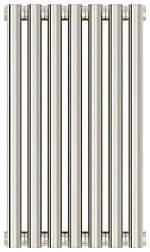 Отопительный дизайн-радиатор Эстет 31,5х50 см, 7 секций, матовый белый, двухрядный глухой, Сунержа 30-0302-5007 Сунержа