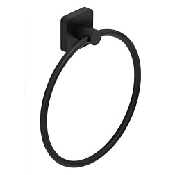 Кольцевой полотенцедержатель Vela S матовый, цвет черный, Kludi 2597839 Kludi