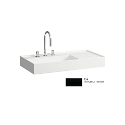 Подвесная раковина Kartell by laufen 90х46х12 см, черный глянец, без перелива, с 1 отверстием для смесителя, SaphirKeramik, Laufen 8.1033.8.020.111.1 Laufen