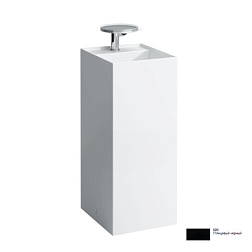 Напольная раковина Kartell by laufen 37,5х43,5х90 см, глянцевый черный, без отверстия, без перелива, санфарфор, Laufen 8.1133.1.020.112.1 Laufen