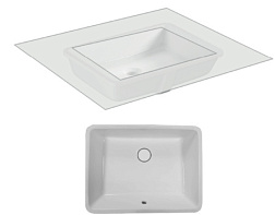 Встраиваемая снизу раковина Bahia_13 50х38 см, санфарфор, Hatria BH0500380010TU0 Hatria