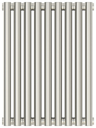 Отопительный дизайн-радиатор Эстет 40,5х50 см, 9 секций, сатин, двухрядный коаксиальный, Сунержа 071-0332-5009 Сунержа