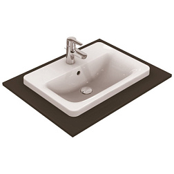 Встраиваемая сверху раковина Connect 58х43 см, санфарфор, Ideal Standard E504401 Ideal Standard