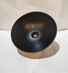 Накладная раковина Dome 44,5х44,5х24 см, санфарфор, черный матовый, White Ceramic W030705 White Ceramic