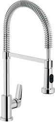 Смеситель для кухни с выдвижной лейкой Living профессиональный, Nobili NB84300/3CR Nobili