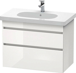 Модуль под раковину DuraStyle 80х45,3х61 см, белый глянцевый, Duravit DS648402222 Duravit