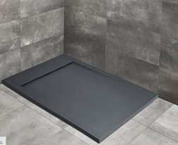 Поддон Teos F anthracite 140х80х4 см, антрацит, искусственный мрамор, прямоугольный, Radaway HTF14080-64 Radaway