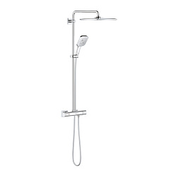 Душевая система без излива Rainshower SmartActive 310 1 режим, 31 см, square, термостат, верхний душ, с лейкой, Grohe 26649000 Grohe