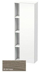 Шкаф-колонна DuraStyle 50х24х140 см, корпус-белый матовый, фронт-дуб терра, правый, подвесной монтаж, Duravit DS1238R3518 Duravit