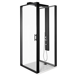 Душевой уголок Zest 90х90х220 см, чёрный профиль, правосторонний, Vitra 56930023000 Vitra