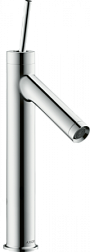 Смеситель для умывальника Starck ручка - джостик, высота до излива 16,5 см, неповоротный излив, с донным клапаном, Axor 10123000 Axor